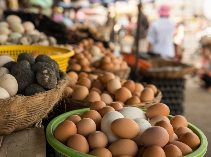 Market, Battambang, Battambang Province, Cambodia, Indochina, Asia
