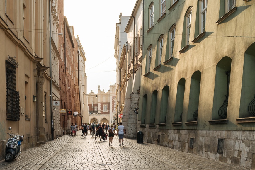 Street Scene, Krakow, Malopolskie, Poland, Europe